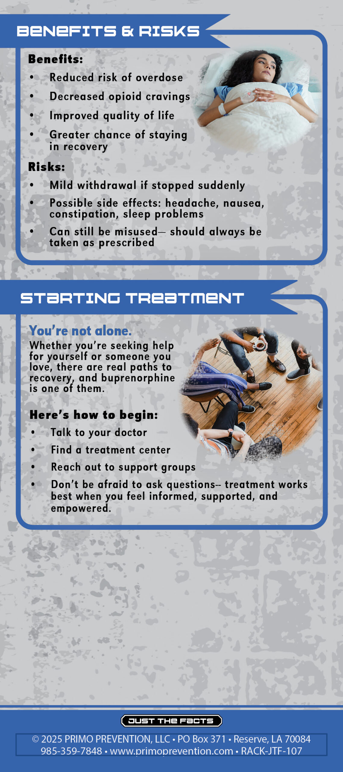 RACK-JTF-107 Buprenorphine2 Just the Facts Rack Card: Buprenorphine - Image 3