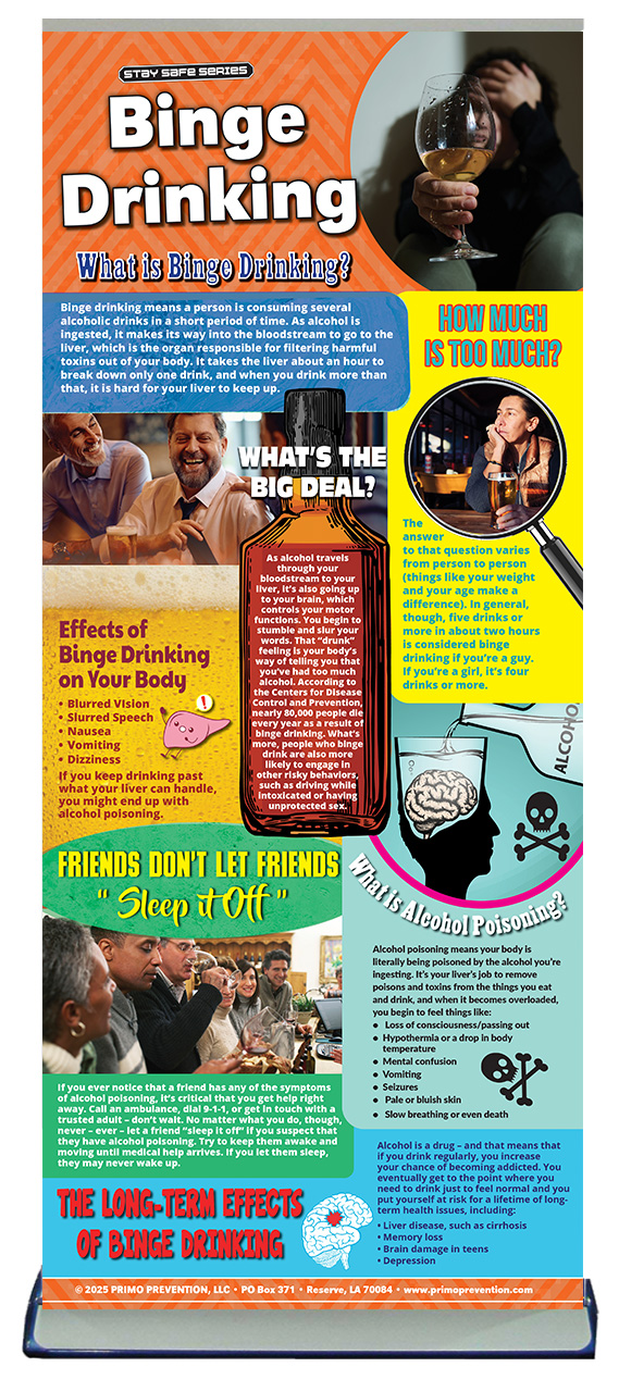 BAN-ADU-32 binge drinking-stand *Older Adult Version* Binge Drinking Retractable Banner - Image 2