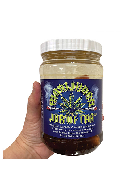 78846 Marijuana Jar WEB FILE Marijuana Jar of Tar Display