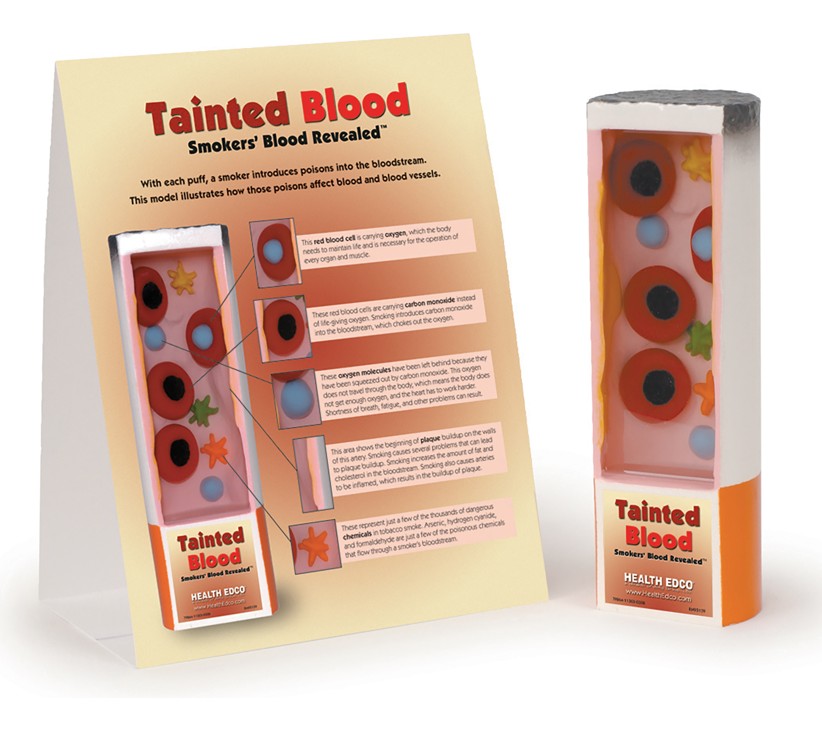 79864- NEED WEBSNIPPED Tainted Blood: Smokers' Blood Revealed Display - Image 2