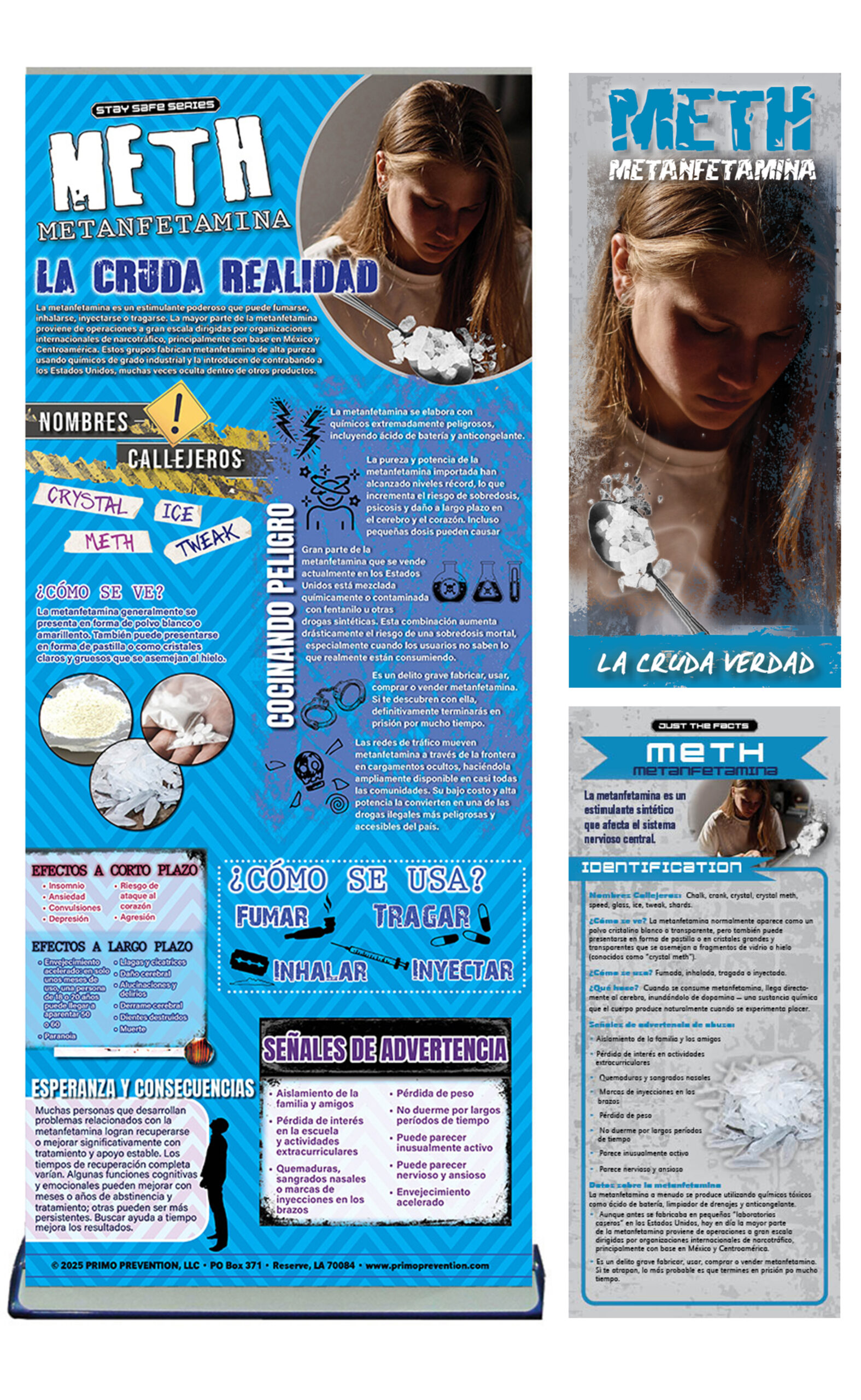 Methamphetamine SPANISH PACKAGE SPANISH Meth (Methamphetamine) Retractable Banner Package