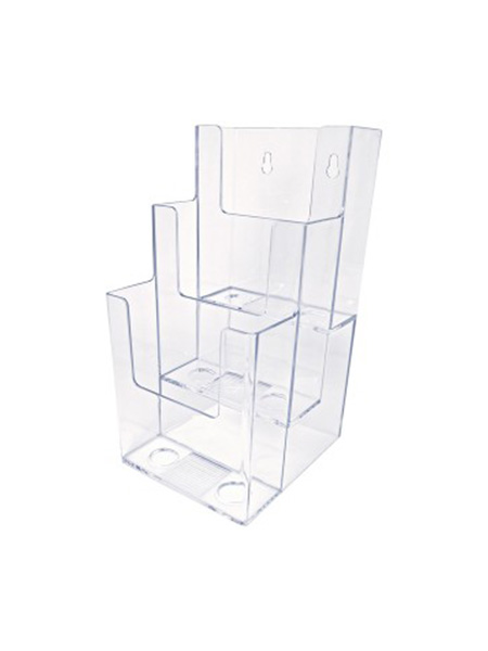 3-holder WEB 3 Slot Acrylic Brochure/Rack Card Holder