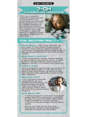 Just the Facts Rack Card: 7-OH (7 Hydroxymitragynine)