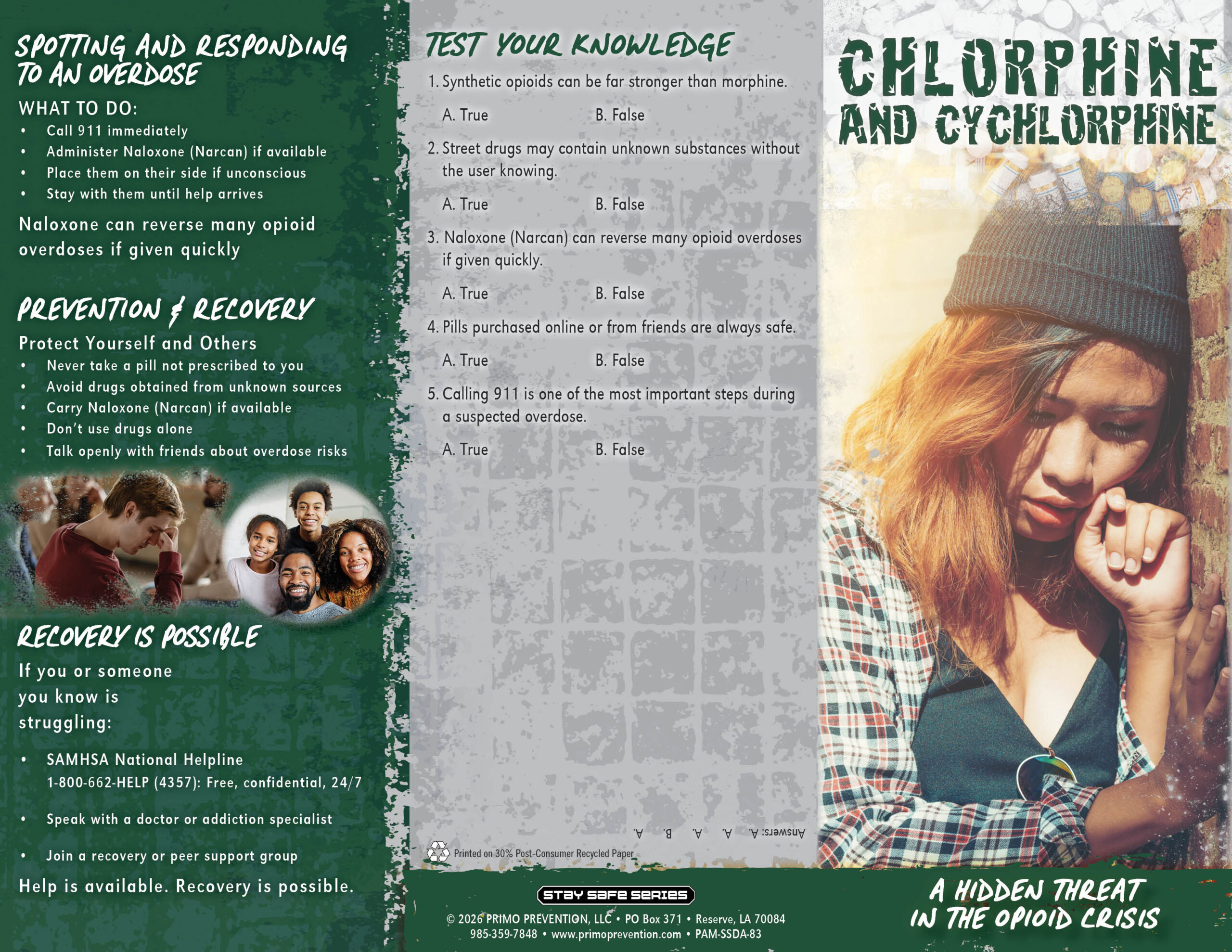 PAM-SSDA-83 Chlorphine and Cychlorphine Synthetic Opioids: Chlorphine & Cychlorphine Pamphlet - Image 2