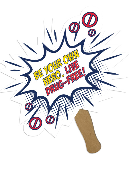 DPM-2026-Hand-Fan Web Be Your Own Hero. Live Drug-Free! Hand Fan