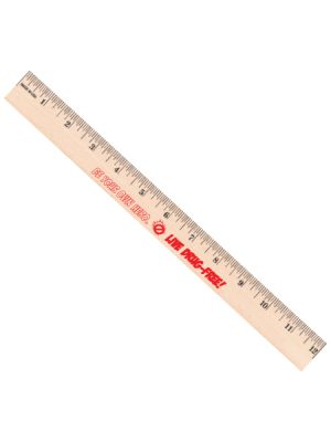 Be Your Own Hero. Live Drug-Free! 12 inch Wooden Ruler