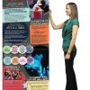 SPANISH Secondhand Vaping Exposure Retractable Banner BAN SSDA 84S Secondhand Vaping Exposure LADY 100x100