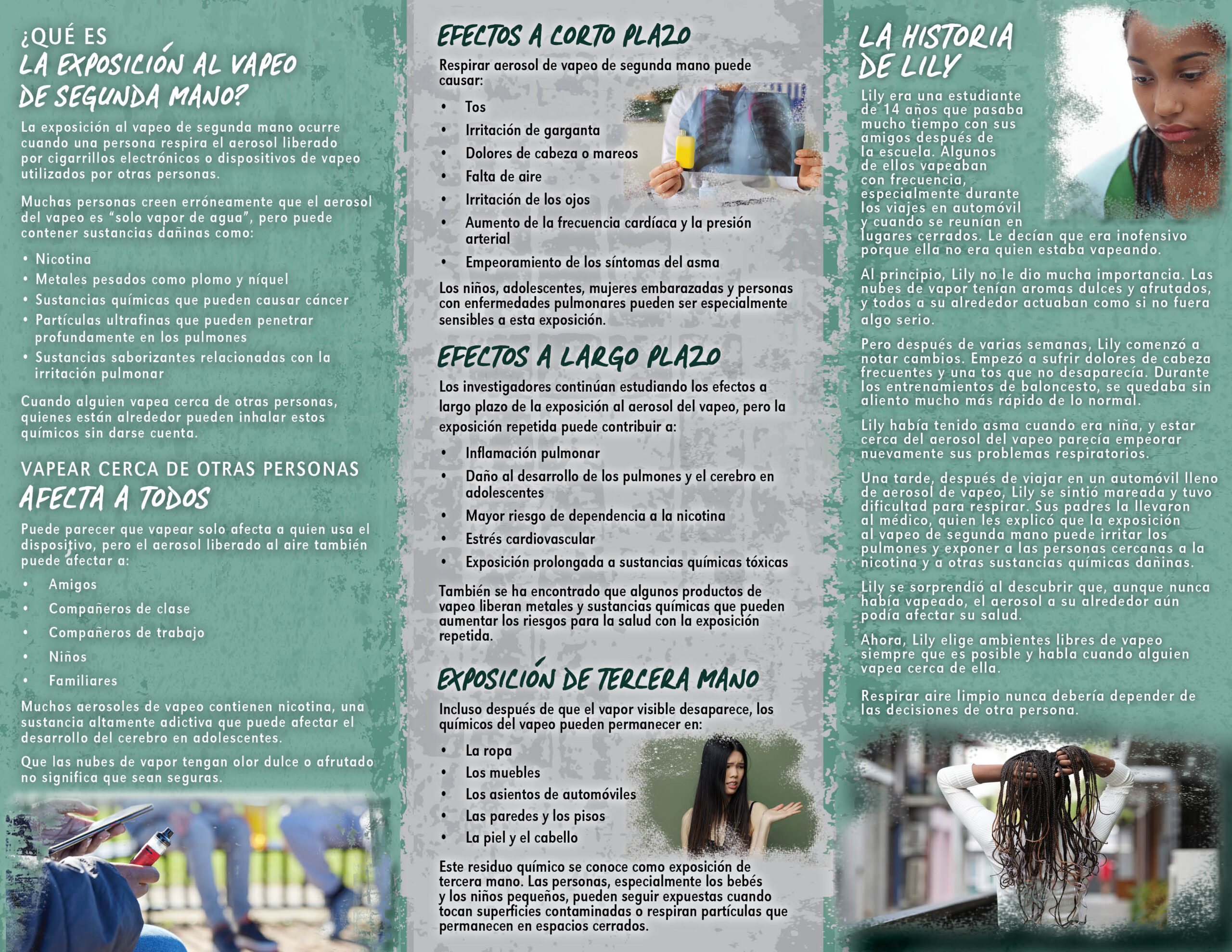 PAM-SSDA-84S Secondhand Vaping Exposure2 SPANISH Secondhand Vaping Exposure Retractable Banner Package - Image 4