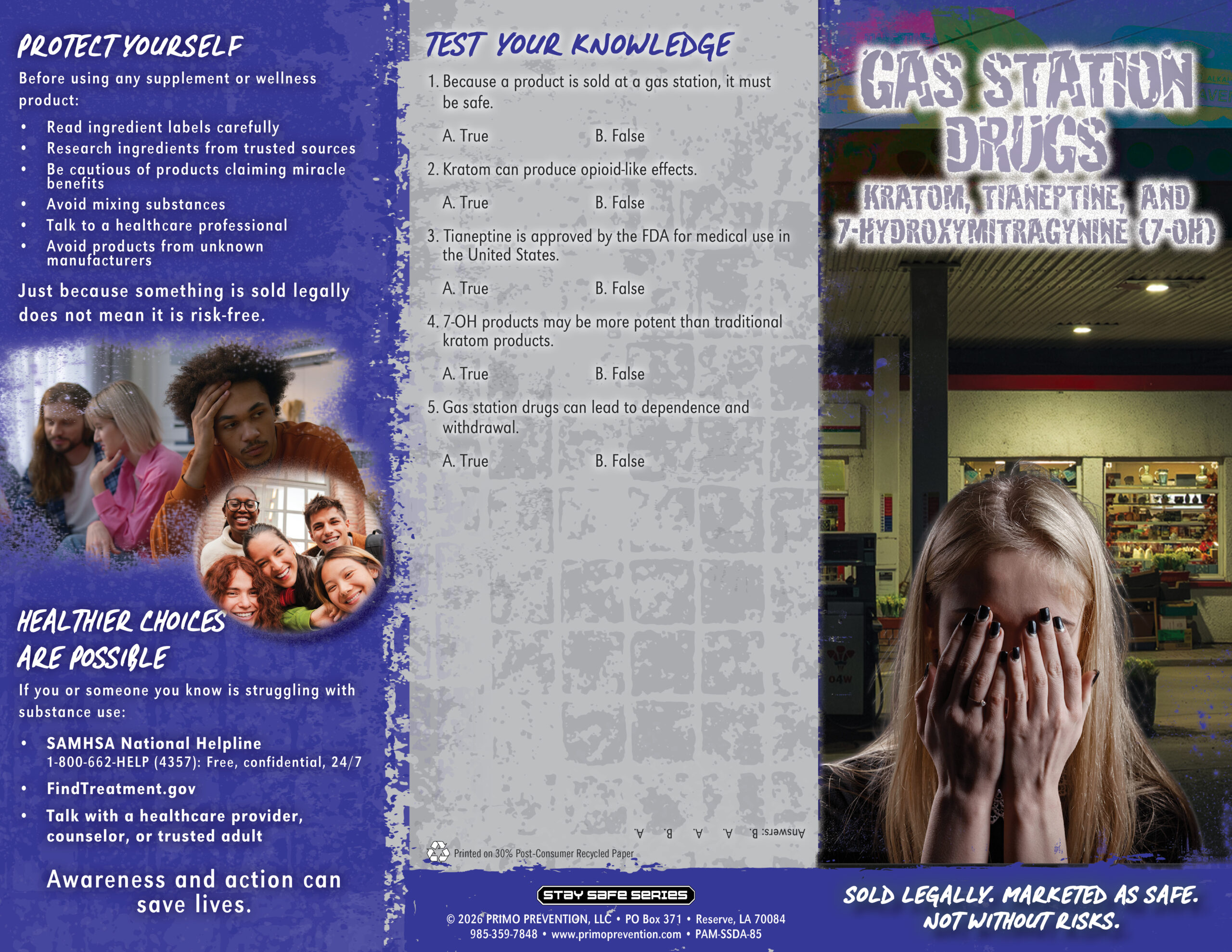PAM-SSDA-85 Gas Station Drugs Gas Station Drugs Pamphlet - Image 3