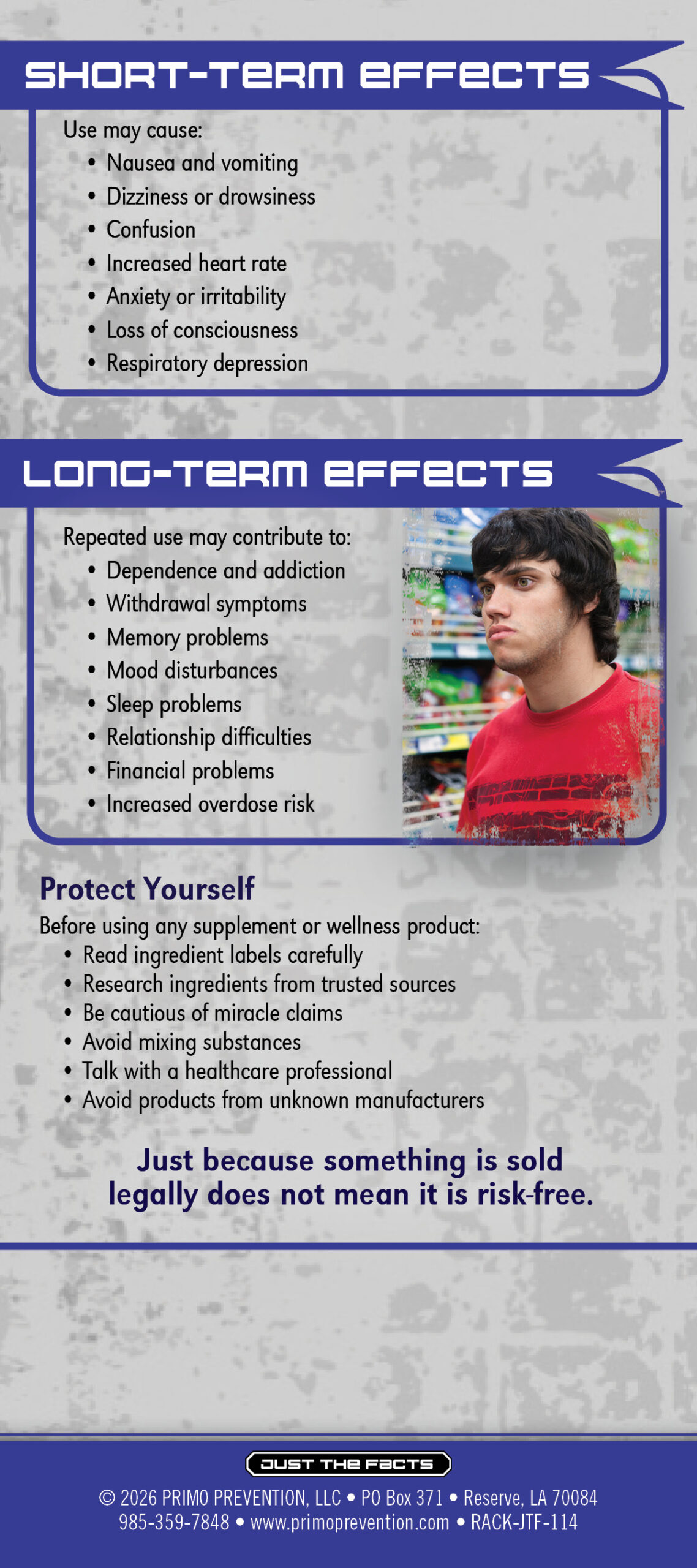 RACK-JTF-114 Gas Station Drugs2 Just the Facts Rack Card: Gas Station Drugs - Image 3