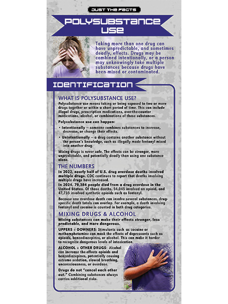 RACK-JTF-117 Polysubstance Use WEB FILE Just the Facts Rack Card: Polysubstance Use